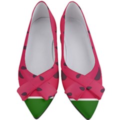 Watermelon Fruit Summer Red Fresh Food Healthy Women s Bow Heels by pakminggu