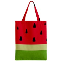 Watermelon Fruit Food Healthy Vitamins Nutrition Zipper Classic Tote Bag by pakminggu