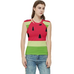 Watermelon Fruit Food Healthy Vitamins Nutrition Women s Raglan Cap Sleeve Tee by pakminggu