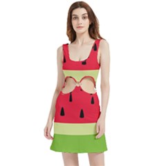 Watermelon Fruit Food Healthy Vitamins Nutrition Velour Cutout Dress by pakminggu