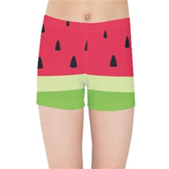 Watermelon Fruit Food Healthy Vitamins Nutrition Kids  Sports Shorts by pakminggu