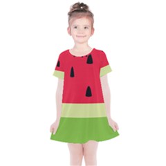 Watermelon Fruit Food Healthy Vitamins Nutrition Kids  Simple Cotton Dress by pakminggu