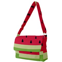 Watermelon Fruit Food Healthy Vitamins Nutrition Full Print Messenger Bag (l) by pakminggu