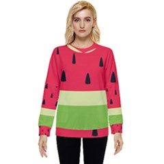 Watermelon Fruit Food Healthy Vitamins Nutrition Hidden Pocket Sweatshirt by pakminggu