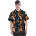 Background Pattern Texture Design Wallpaper Fish Men s Short Sleeve Shirt View1