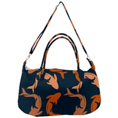 Background Pattern Texture Design Wallpaper Fish Removable Strap Handbag by pakminggu