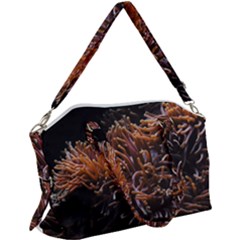 Sea Anemone Coral Underwater Ocean Sea Water Canvas Crossbody Bag by pakminggu