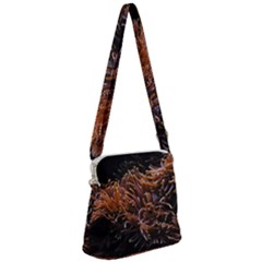 Sea Anemone Coral Underwater Ocean Sea Water Zipper Messenger Bag by pakminggu