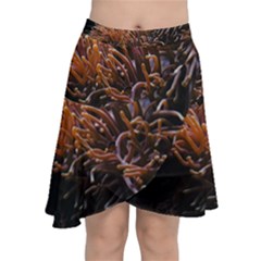 Sea Anemone Coral Underwater Ocean Sea Water Chiffon Wrap Front Skirt by pakminggu