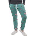 Raccoon Texture Seamless Scrapbooking Hearts Men s Jogger Sweatpants View1