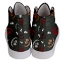 Art Halloween Pattern Creepy Design Digital Papers Men s Hi-Top Skate Sneakers View4