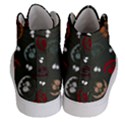 Art Halloween Pattern Creepy Design Digital Papers Women s Hi-Top Skate Sneakers View4