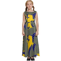 Background Pattern Texture Design Wallpaper Kids  Satin Sleeveless Maxi Dress by pakminggu