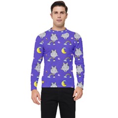 Texture Pattern Seamless Rainbow Background Dream Men s Long Sleeve Rash Guard by pakminggu