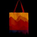 Mountain Forest Nature Scenery Art Mountains Zipper Classic Tote Bag View2