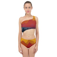 Mountain Forest Nature Scenery Art Mountains Spliced Up Two Piece Swimsuit by pakminggu