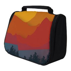 Mountain Forest Nature Scenery Art Mountains Full Print Travel Pouch (small)