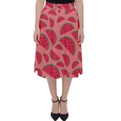 Watermelon Red Food Fruit Healthy Summer Fresh Classic Midi Skirt by pakminggu