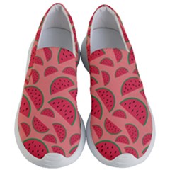 Watermelon Red Food Fruit Healthy Summer Fresh Women s Lightweight Slip Ons