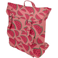 Watermelon Red Food Fruit Healthy Summer Fresh Buckle Up Backpack by pakminggu