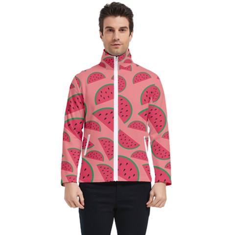 Watermelon Red Food Fruit Healthy Summer Fresh Men s Bomber Jacket by pakminggu