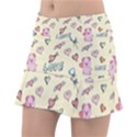 Pig Animal Love Romance Seamless Texture Pattern Classic Tennis Skirt View1