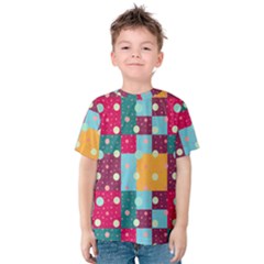 Background Pattern Texture Design Dots Wallpaper Kids  Cotton Tee