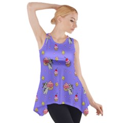 Art Pattern Design Seamless Scrapbooking Side Drop Tank Tunic by pakminggu