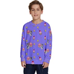 Art Pattern Design Seamless Scrapbooking Kids  Long Sleeve Jersey