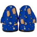 Cat Animals Sleep Stars Seamless Background Women s Chunky Heel Loafers View4