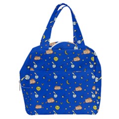 Cat Animals Sleep Stars Seamless Background Boxy Hand Bag by pakminggu