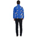 Cat Animals Sleep Stars Seamless Background Men s Bomber Jacket View4