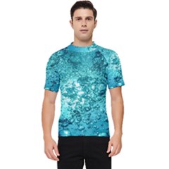 Nature Wallpaper Bubbles Water Bubbly Men s Short Sleeve Rash Guard by pakminggu