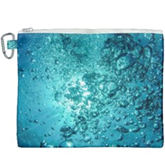 Nature Wallpaper Bubbles Water Bubbly Canvas Cosmetic Bag (xxxl) by pakminggu