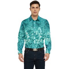 Nature Wallpaper Bubbles Water Bubbly Men s Long Sleeve Pocket Shirt  by pakminggu