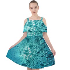 Nature Wallpaper Bubbles Water Bubbly Cut Out Shoulders Chiffon Dress by pakminggu