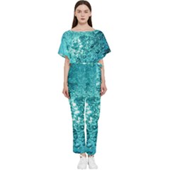 Nature Wallpaper Bubbles Water Bubbly Batwing Lightweight Chiffon Jumpsuit by pakminggu