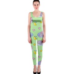 Elephant Sleeping Elephants Background One Piece Catsuit by pakminggu