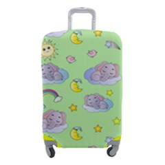 Elephant Sleeping Elephants Background Luggage Cover (small) by pakminggu