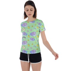 Elephant Sleeping Elephants Background Back Circle Cutout Sports Tee by pakminggu