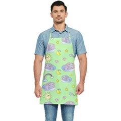 Elephant Sleeping Elephants Background Kitchen Apron by pakminggu