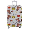 Background Pattern Texture Design Dog Music Luggage Cover (Medium) View1