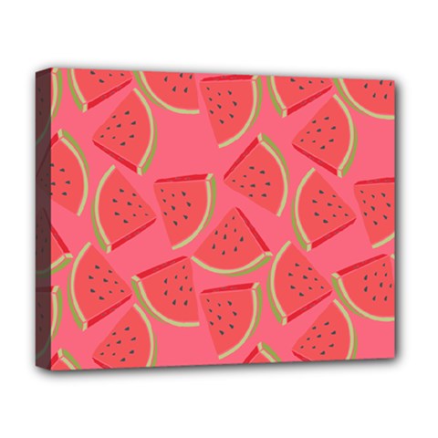 Watermelon Background Watermelon Wallpaper Deluxe Canvas 20  X 16  (stretched) by pakminggu