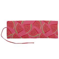 Watermelon Background Watermelon Wallpaper Roll Up Canvas Pencil Holder (m) by pakminggu