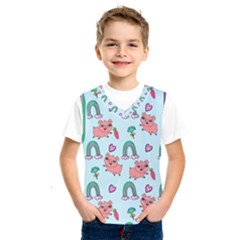 Pigs Pattern Art Design Drawing Sketch Wallpaper Kids  Basketball Tank Top by pakminggu