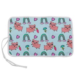 Pigs Pattern Art Design Drawing Sketch Wallpaper Pen Storage Case (l) by pakminggu