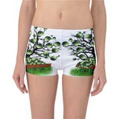 Watermelon Tree Abstraction On Watermelon Abundance Reversible Boyleg Bikini Bottoms by pakminggu