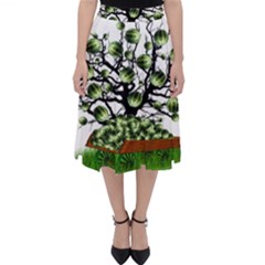 Watermelon Tree Abstraction On Watermelon Abundance Classic Midi Skirt by pakminggu