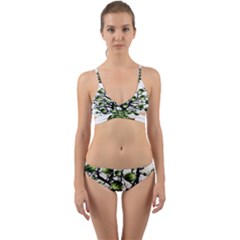 Watermelon Tree Abstraction On Watermelon Abundance Wrap Around Bikini Set by pakminggu