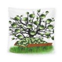 Watermelon Tree Abstraction On Watermelon Abundance Square Tapestry (Small) View1